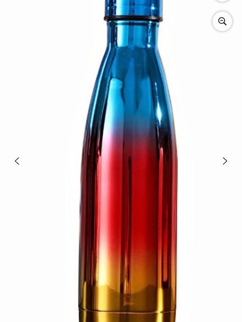 NWOT Color Gradient metal Water Bottle